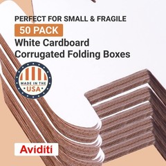 Shipping Boxes Small 4″L x 4″W x 3″H 50-Pack – Corrugated Cardboard Box for M…