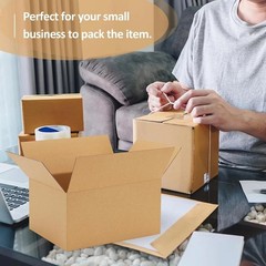 Customizable Brown Shipping Boxes – Pack of 30, Ideal 10x7x5 Size for Businesses