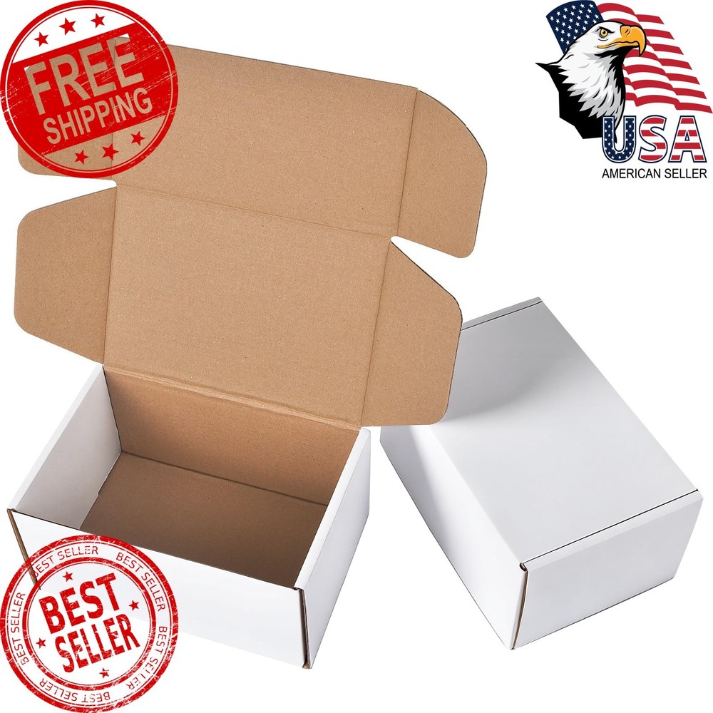 RPBHY Small Shipping Boxes 6x4x3 2 Pk