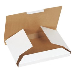 50 PCS Corrugated DVD Mailers, Shipping DVD Box, 7 5/8″ X 5 7/16″ X 11/16″ White