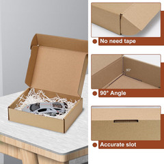 Shipping Boxes 8X6X2 Inches,25 Pack Medium Corrugated Cardboard Mailer Box for M