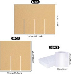 Corrugated Glass Packing Kits with Dividers and Foam Pouches for Safe Transport