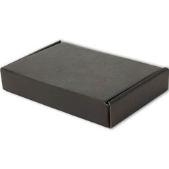 Black 6x4x1 In Small Mailer Corrugated Cardboard Shipping Boxes Set Of 50