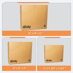 25pcs pack 10″ x 8″ x 6″ Shipping Packing corrugated cardboard boxes color logo