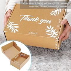 Inner Measurement 9X6X3 Inches 25 Pack Shipping Boxes Brown Small Business Maili