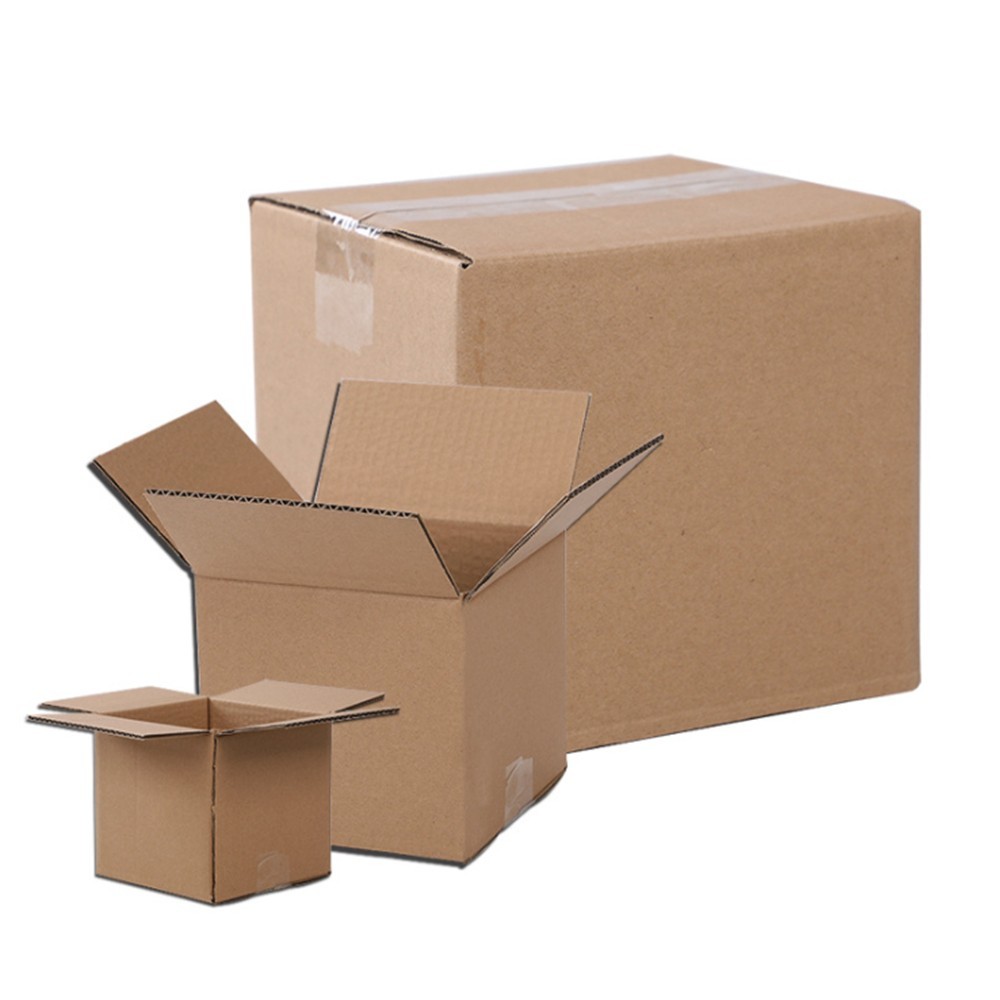 100 Corrugated Paper Boxes 4x4x4″（10*10*10cm）Yellow Sturdy and lightweight