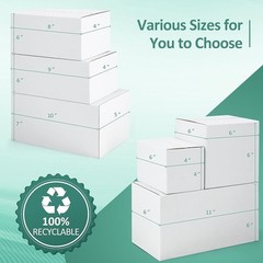 30 Pack Durable Cardboard Shipping Boxes Small Items & Gifts Packaging New