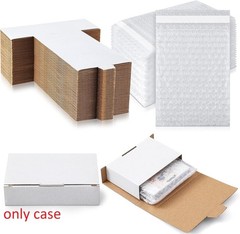 50 Pcs Cassette Mailers Cardboard Cassette Boxes with Sealing Bubble Protecti…