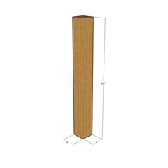 4x4x36 Tall Corrugated Shipping Boxes 32 ECT Single-Wall, 75/Pack