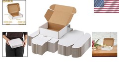 White 25-Pack 8x6x2 Mailer Boxes – Easy Assembly for Small Businesses