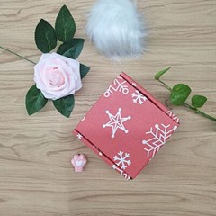 Green Recyclable Cardboard Small Gift Mailer Boxes 4 x 4 x 2 Inch Red and White