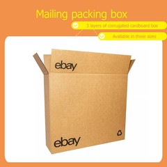 25pcs pack 10″ x 8″ x 6″ Shipping Packing corrugated cardboard boxes color logo