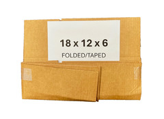 18″ x 12″ x 6″ Cardboard Corrugated Box – SINGLE BOX