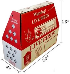 Live Bird Shipping Boxes 35pc Horizon Chicken Poultry – USPS Approved Bird Boxes
