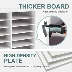 SONGWAY Desk Paper Storage Organizer – Literature Organizer, 27 Compartments …