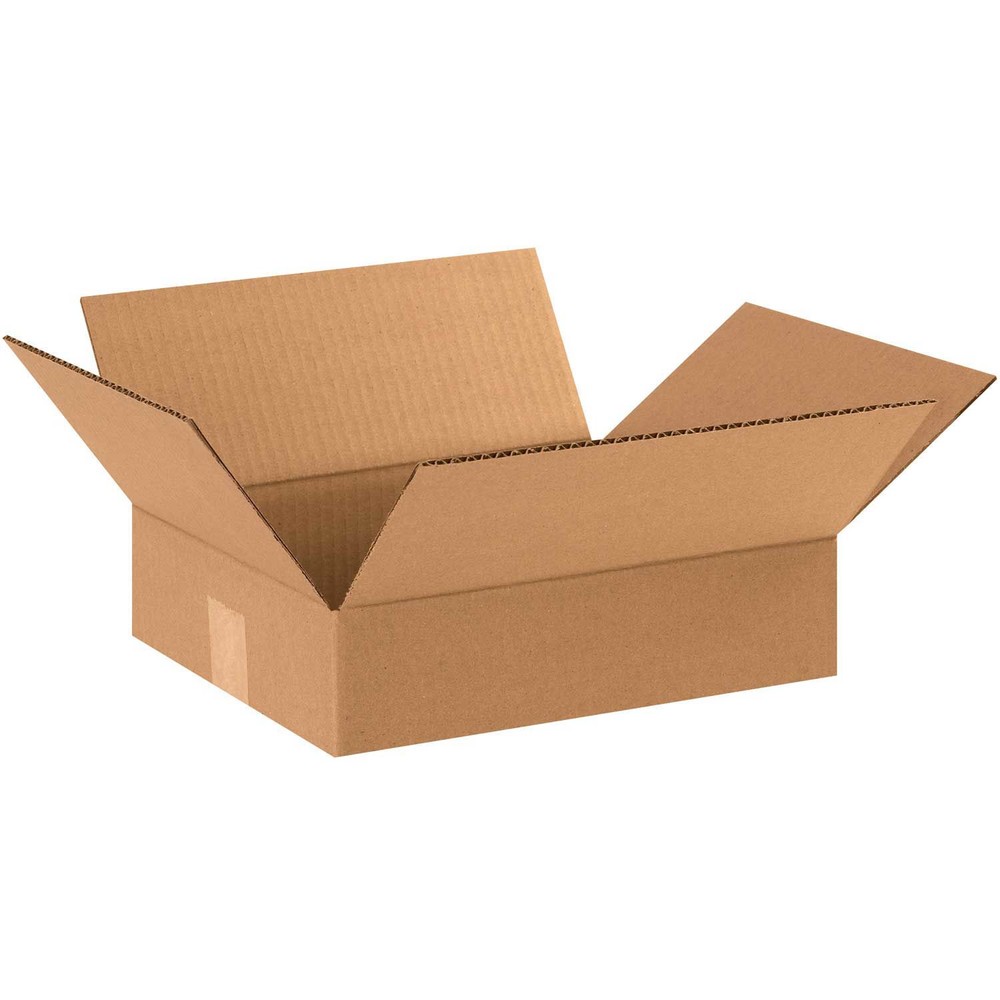 12″ x 10″ x 3″ Flat Cardboard Corrugated Boxes Lot of 25