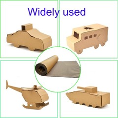 14x 72in Brown Single Face Corrugated B Flute Cardboard Roll ，Shipping brown