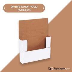 White Easy-Fold Mailers 11 1/8 x 8 5/8 x 1″ ECT-32B 50/Case