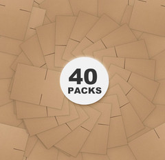 40 cajas cartón corrugado 10x6x6 para envío embalaje negocio