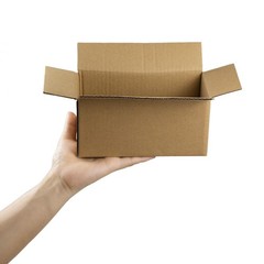 50 Pack 8x4x4 Inch Shipping Boxes Brown Corrugated Cardboard For Mailing