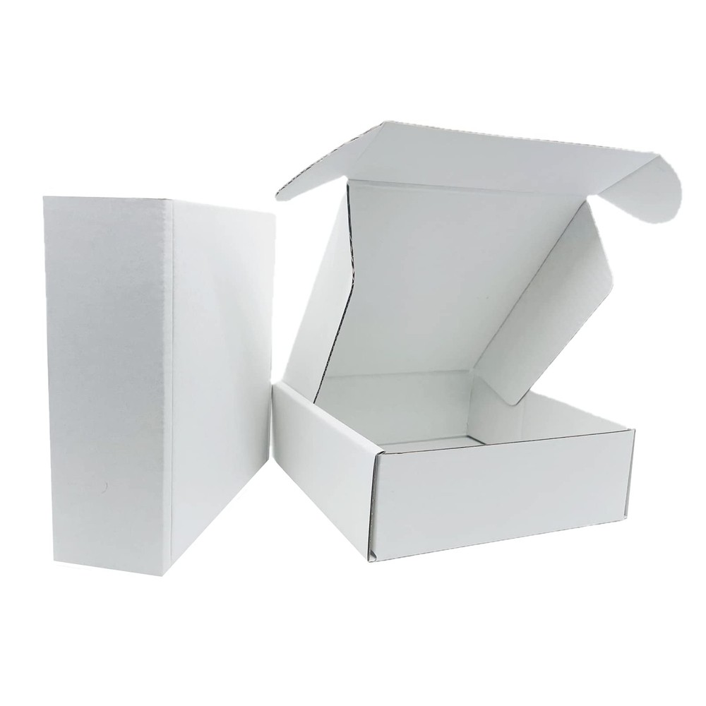 6x6x2 inch Small White Mailers Boxes Packaging Shipping Boxes Set of 10