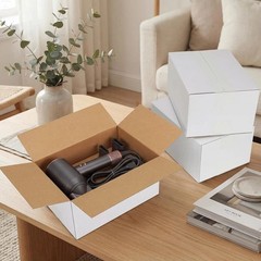 White Cardboard Shipping Boxes – 30 Count – 10x7x5 Inches, Recyclable