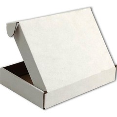 6x4x1 in White Corrugated Shipping Boxes, Set of 50