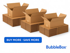 50 Pack 9x6x3 Single-Wall Shipping Boxes, 200# Test 32 ECT Corrugated Boxes