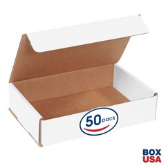 BOX USA Shipping Boxes Small 9L x 6W 2H, 50-Pack | Corrugated Cardboard for