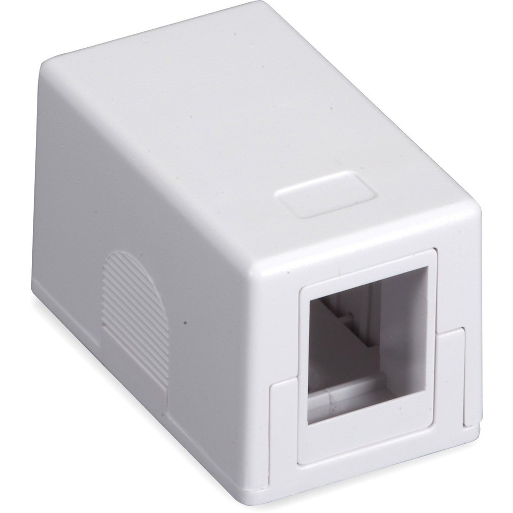 Black Box Surface Mount Housing Port Value Line – 1 x Socket(s) – White (SMH1_3)