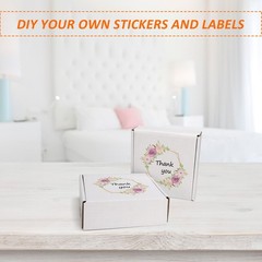 50 PCS 6x6x2 Inch White Corrugated Cardboard Shipping Boxes Literature Mailer