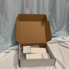 11×9.6×3 Inches White Shipping Boxes Set of 25，Cardboard Boxes Recyclable Cor…