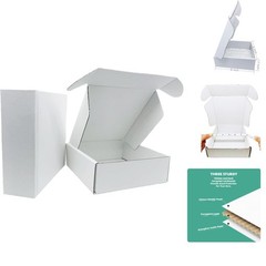 6x6x2 inch Small White Mailers Boxes Packaging Shipping Boxes Set of 10