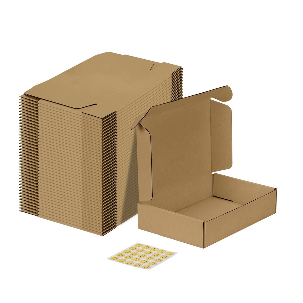 40-Pack 9x6x2in Brown Small Corrugated Cardboard Box for Mailing Packing