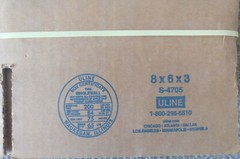 Uline shipping boxes S-4705 Size 8″ x 6″ x 3″ Brand New heavy duty cardboard