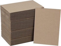 50 Pack Brown Corrugated Cardboard Sheets 4″L x 6″W, Flat 4 x 6 Inch,