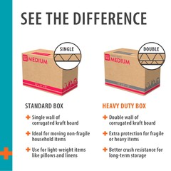 (10 pack) Pen+Gear Large Moving Boxes, 27L x 15W x 17H, Kraft