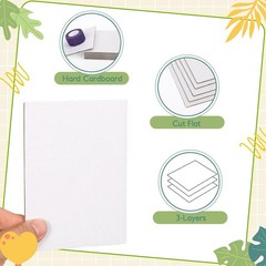 50 Pack Corrugated Cardboard Sheets Flat Hard Cardboard Inserts Back to Schoo…