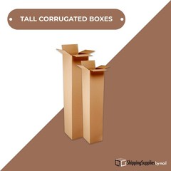 4 x 4 x 40″ – Tall Corrugated Boxes – ECT-32, 25/Bundle