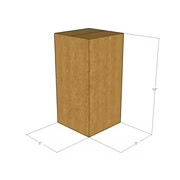 100 5x5x10 Kraft Brown Corrugated Shipping Boxes 32 ECT Single-Wall New
