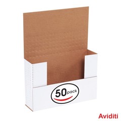 BOX USA Mailer Boxes Medium 9 5/8″L x 6 5/8″W x 2 1/2″H 50-Pack – Corrugated …