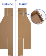 Cardboard Storage Bins 35 Pack 12x4x4.5 Inch Cardboard Boxes Corrugated Org