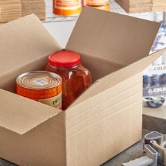 12 1/2 x 12 1/2 x 6″ Multi-Depth Corrugated Boxes, Brown 25/Bundle ECT-32