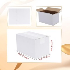 Brand New 10x6x6 White Shipping Boxes Set of 40