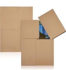2 Set Picture Shipping Box 40 x 60 x 4 Corrugated Cardboard Adjustable Boxes for