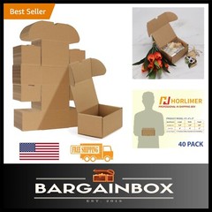 Effortless 6x4x3 Shipping Boxes – Set of 40 Brown Cardboard for Easy Mailing