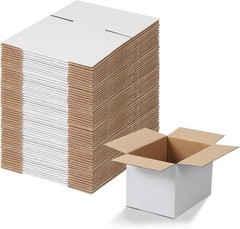 Brand New Shipping Boxes Set of 40, 7x5x5, White