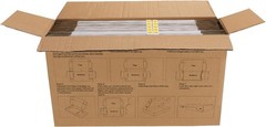 10 Pack 6x4x3 Shipping Boxes, White Corrugated Cardboard Box for Mailing, Pac…