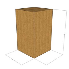 7x7x12 Tall Corrugated Shipping Boxes 32 ECT Single-Wall, 175/Pack