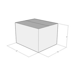 10 12x10x8 White Corrugated Shipping Boxes 44 ECT Single-Wall New
